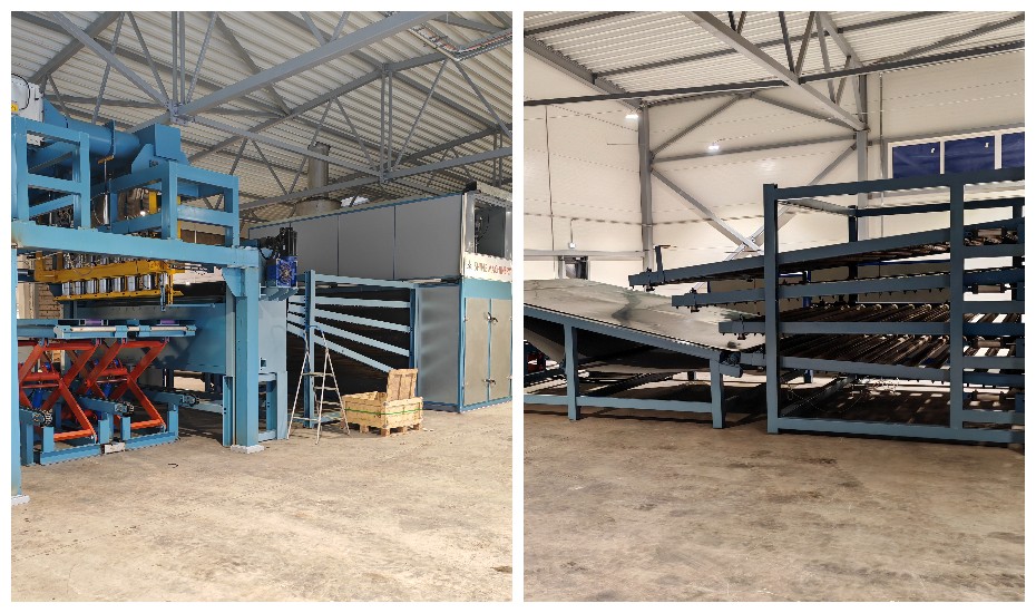 เครื่องอบแห้งแผ่นไม้อัดเงางาม